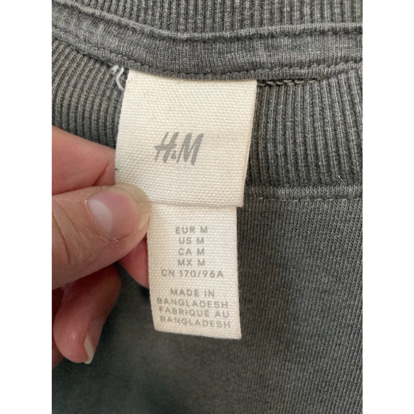 Men's H&M Sweatshirt Gray M - Picture 3 of 5